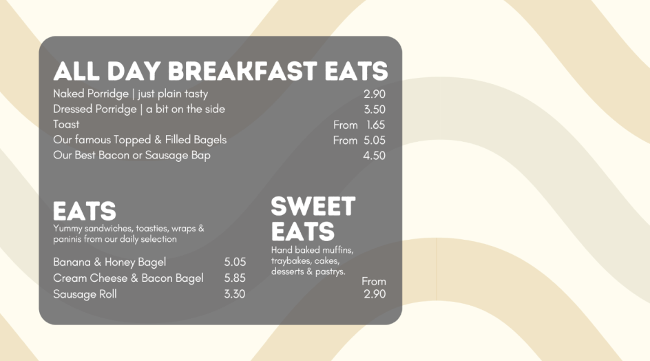 Original Ground digital menu