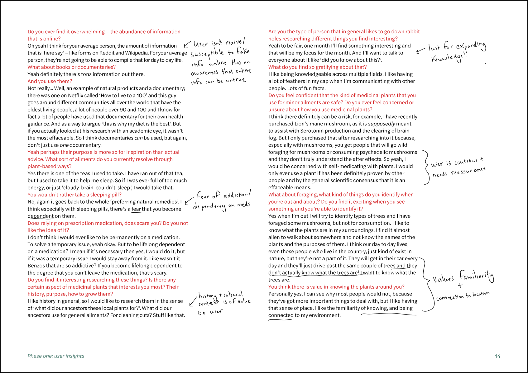 Interview excerpt